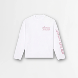 1005 LONGSLEEVE- ROZE/WIT