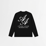 1013 LONGSLEEVE- ZWART/WIT
