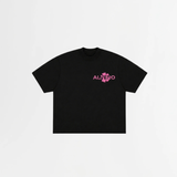 4003 T-SHIRT ZWART/ROZE
