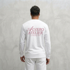 1005 LONGSLEEVE- ROZE/WIT