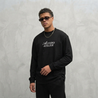 1013 LONGSLEEVE- ZWART/WIT