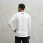 1002-2 LONGSLEEVE- BLAUW/WIT