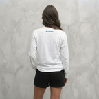1002-2 LONGSLEEVE- BLAUW/WIT