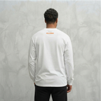 1002-1 LONGSLEEVE- ORANJE/WIT