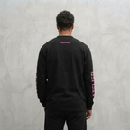 4025 LONGSLEEVE - ZWART/ROZE