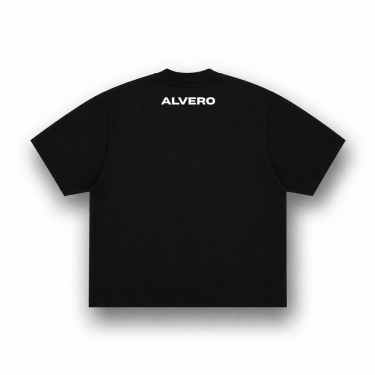 1008 T-SHIRT- ZWART/WIT