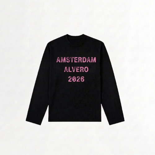8025 LONGSLEEVE ZWART/ROZE
