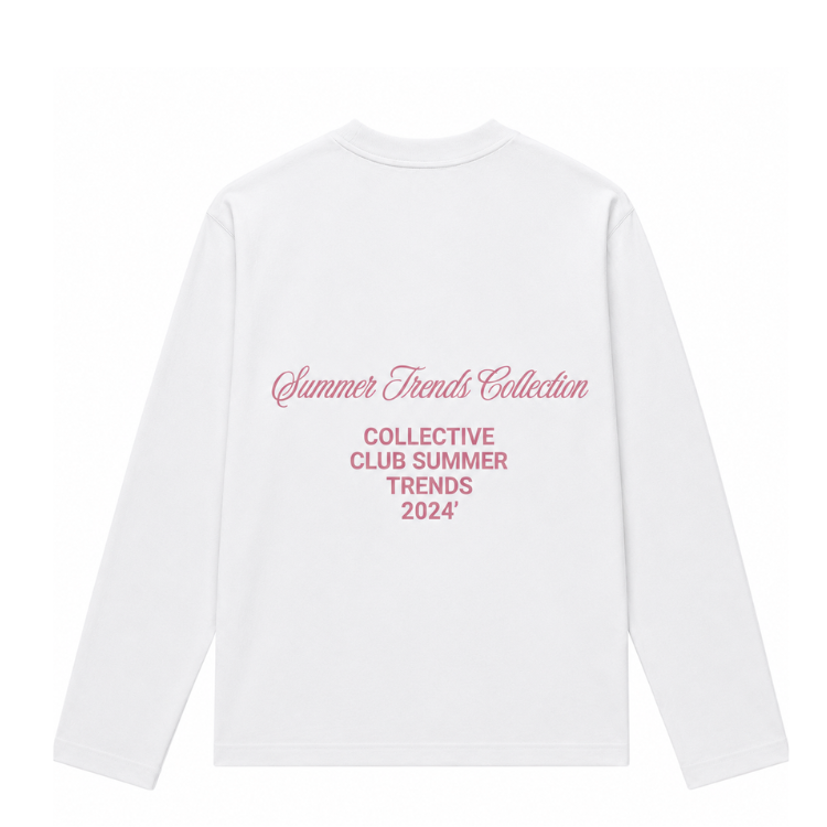 2010 LONGSLEEVE-ROZE/WIT