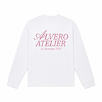 1005 LONGSLEEVE- ROZE/WIT