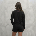 4025 LONGSLEEVE - ZWART/ROZE