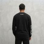 4023 LONGSLEEVE - ZWART/WIT