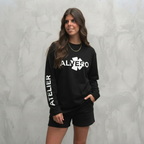 4023 LONGSLEEVE - ZWART/WIT