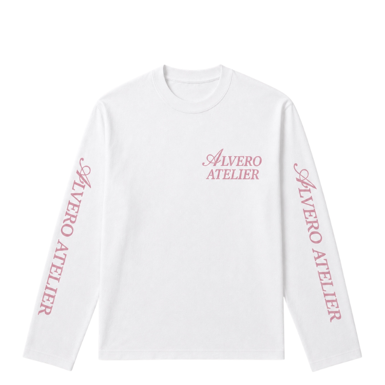 2010 LONGSLEEVE-ROZE/WIT
