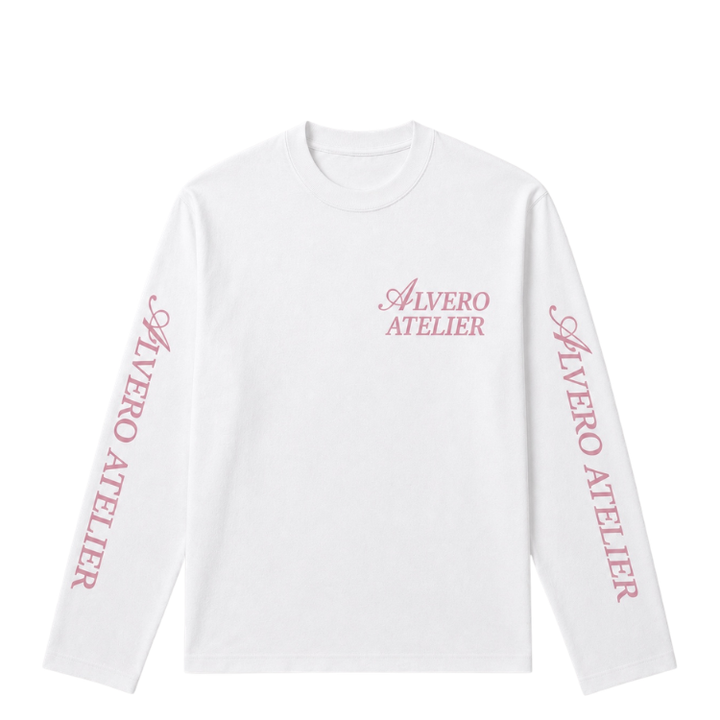 2010 LONGSLEEVE-ROZE/WIT