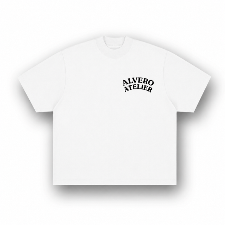 1012 T-SHIRT- WIT/ZWART