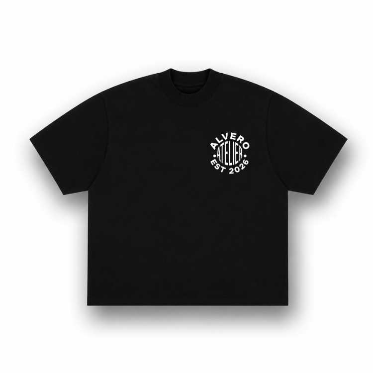 2001 T-SHIRT ZWART/WIT