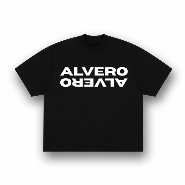1008 T-SHIRT- ZWART/WIT