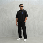 4002 T-SHIRT NOIR/BLEU