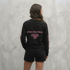 3032- LONGSLEEVE ZWART/ROZE