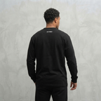 1009-2 T-SHIRT MANCHES LONGUES-NOIR/BLANC