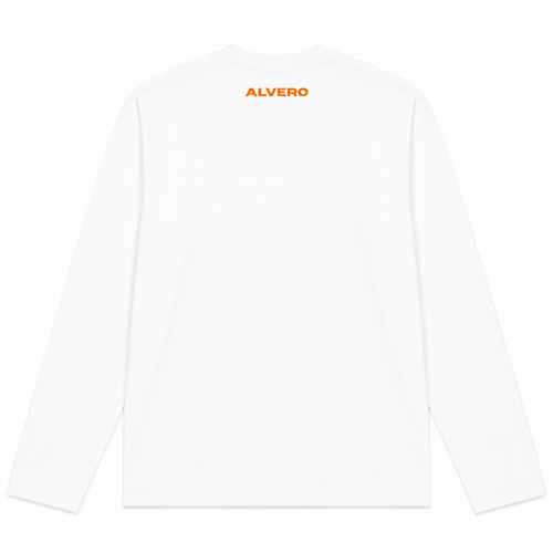 1002-1 LONGSLEEVE- ORANJE/WIT