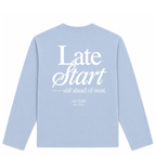 1016 LONGSLEEVE- BLAUW/WIT