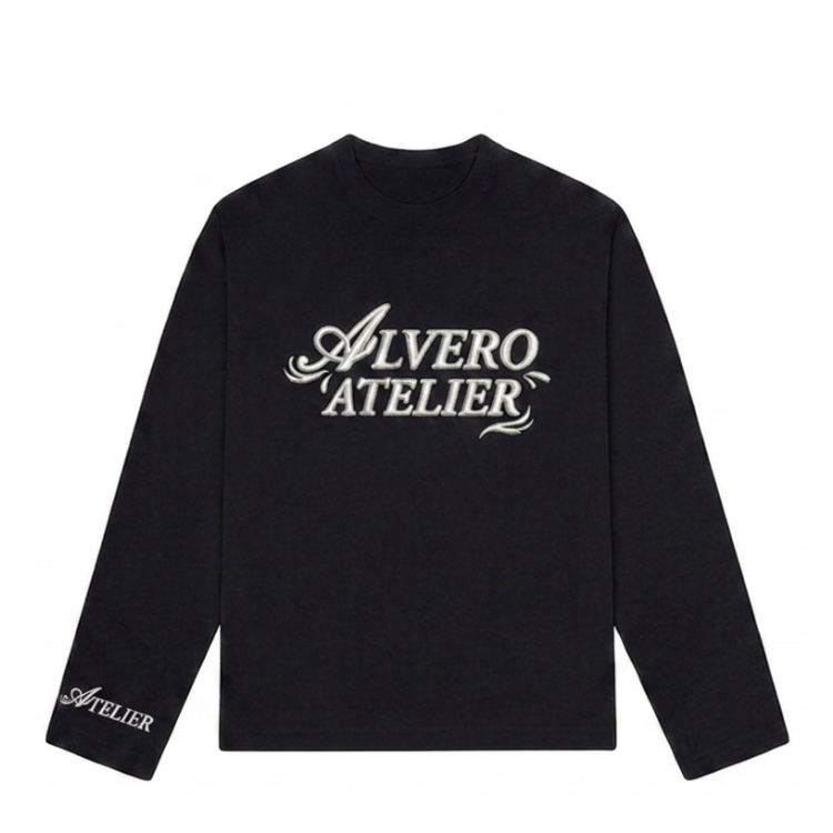 3030 LONGSLEEVE ZWART/WIT