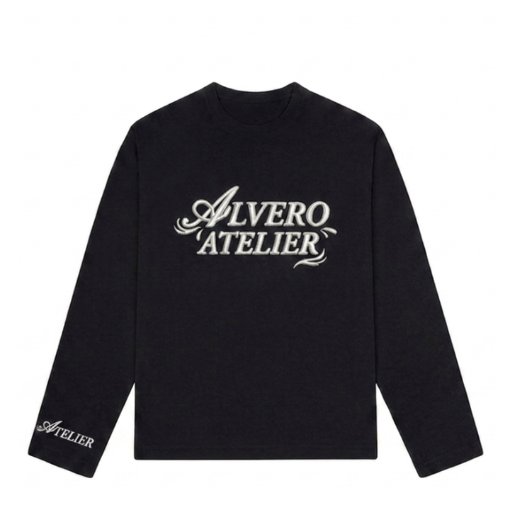 3030 LONGSLEEVE ZWART/WIT