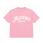 1007 T-SHIRT- ROZE/WIT