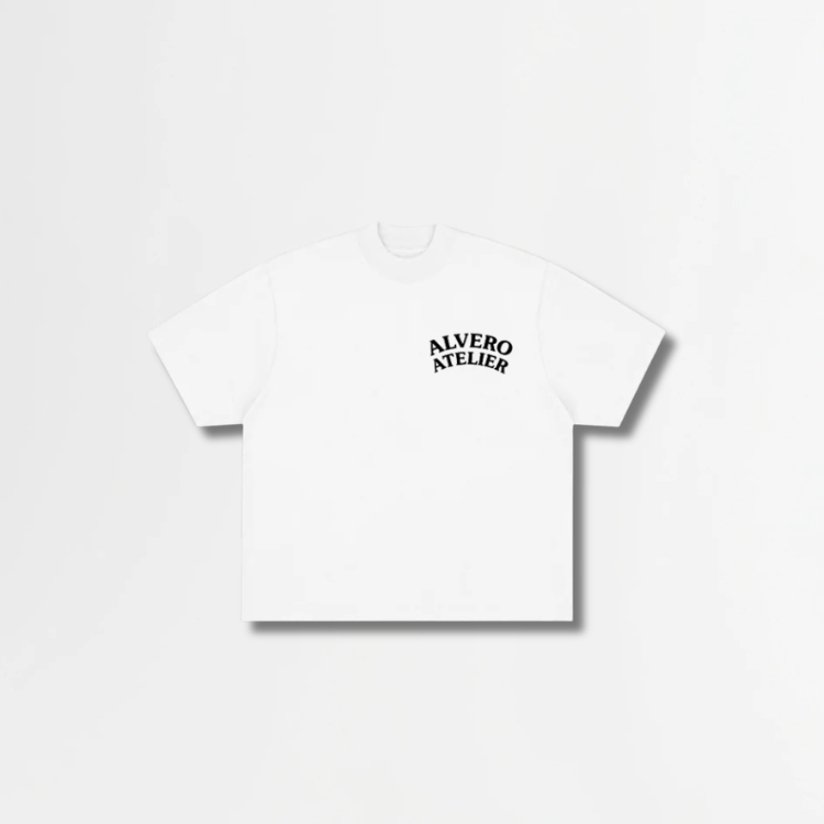 1012 T-SHIRT- WIT/ZWART