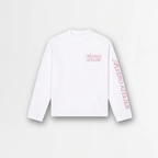 1005 LONGSLEEVE- ROZE/WIT