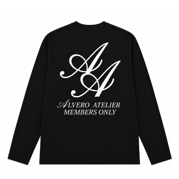 1013 LONGSLEEVE- ZWART/WIT