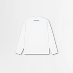 1002-2 LONGSLEEVE- BLAUW/WIT