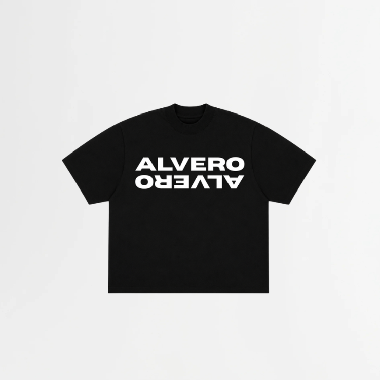 1008 T-SHIRT- ZWART/WIT