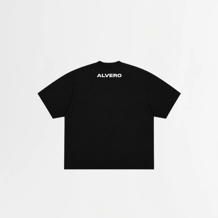 1008 T-SHIRT- ZWART/WIT