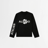 4023 LONGSLEEVE - ZWART/WIT