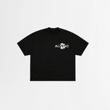 4001 - T-SHIRT ZWART/WIT