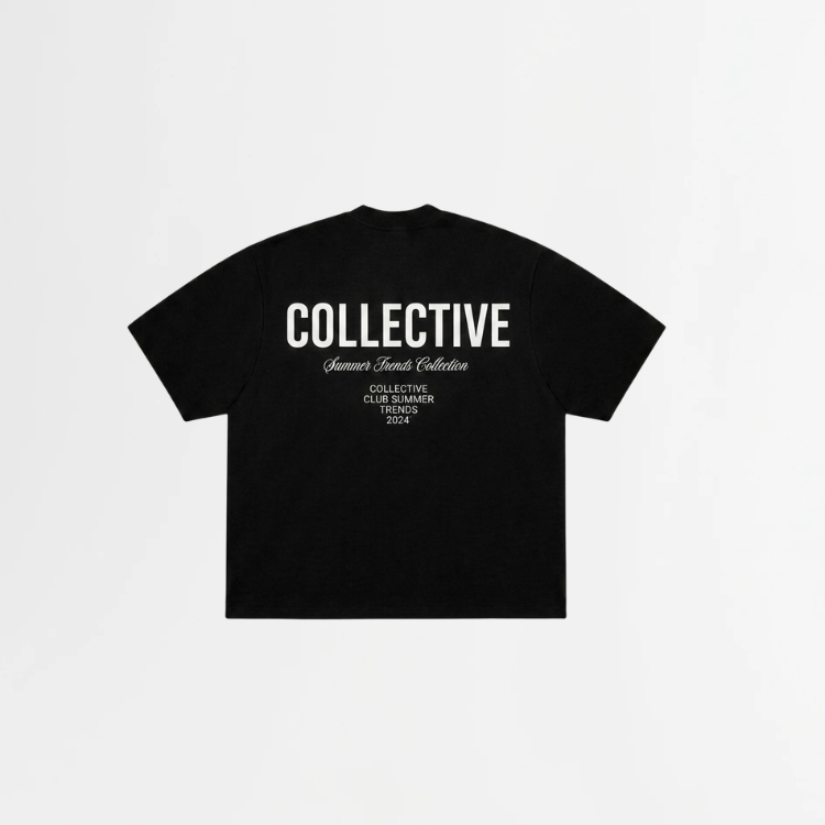 4001 - T-SHIRT ZWART/WIT