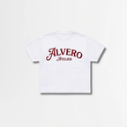 3033 T-SHIRT BLANC/ROUGE BORDEAUX