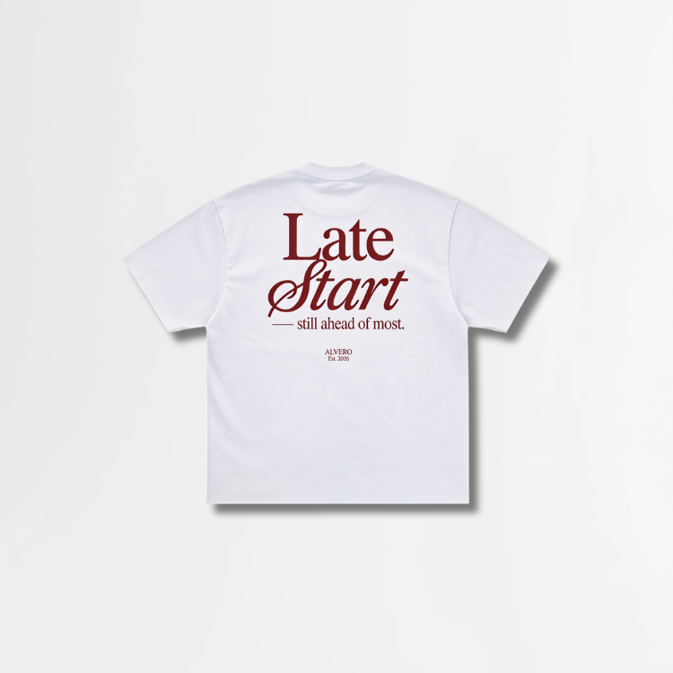 3033 T-SHIRT BLANC/ROUGE BORDEAUX