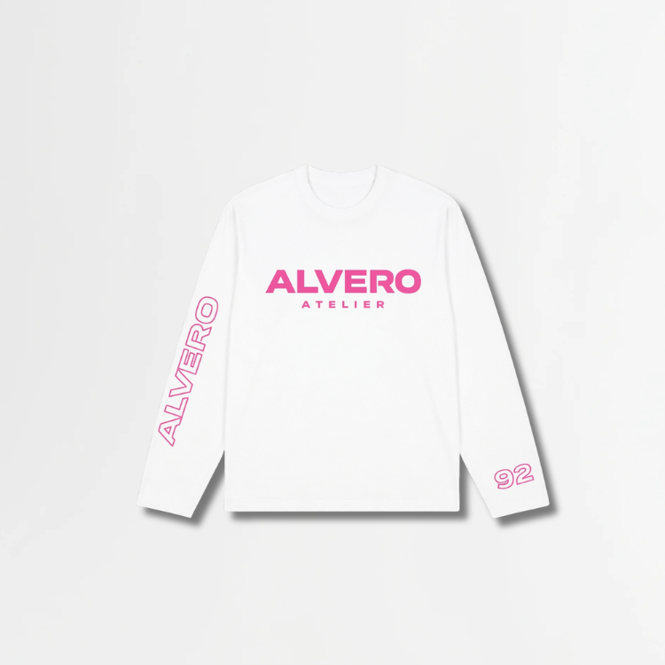 3029 MANCHES LONGUES BLANC/ROSE