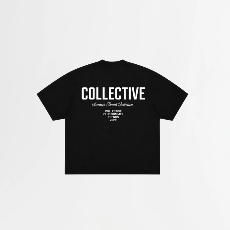 2001 T-SHIRT ZWART/WIT