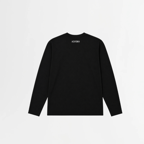 1009-2 LONGSLEEVE-ZWART/WIT