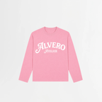 1015 LONGSLEEVE- ROZE/WIT