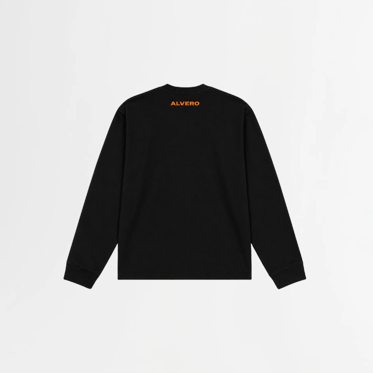 1003-1 LONGSLEEVE- ORANJE/ZWART