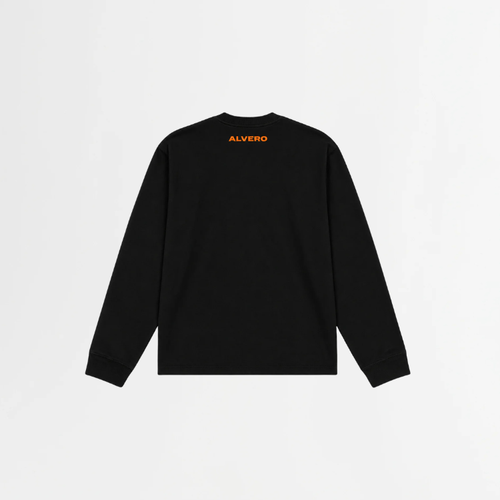 1003-1 LONGSLEEVE- ORANJE/ZWART