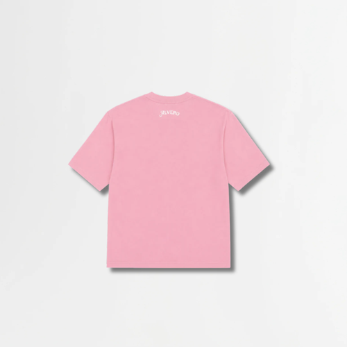 1007 T-SHIRT- ROZE/WIT