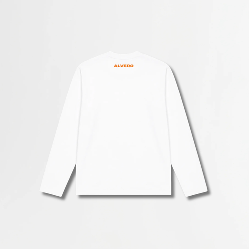 1002-1 LONGSLEEVE- ORANJE/WIT