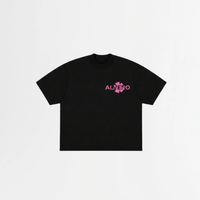 4003 T-SHIRT ZWART/ROZE