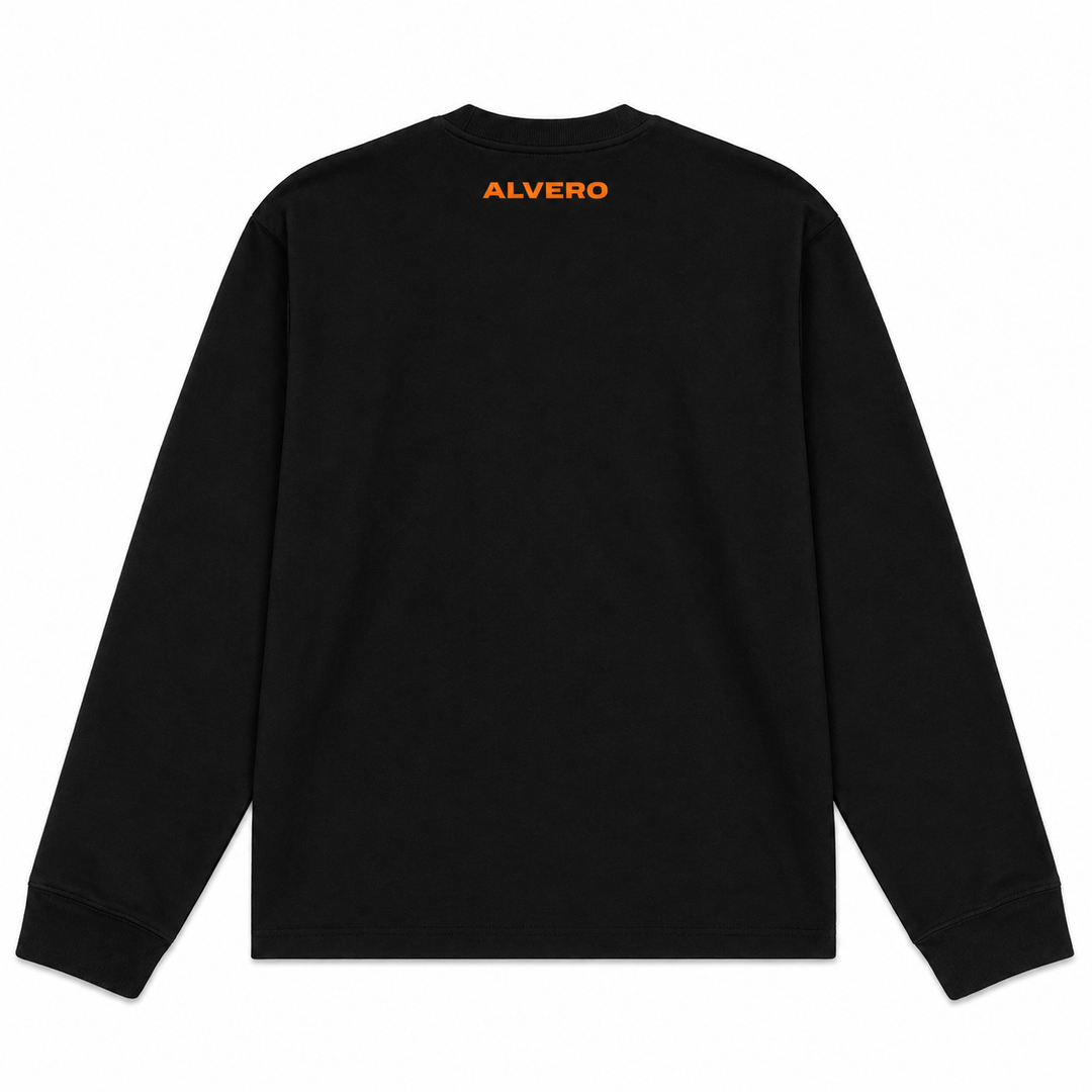 1003-1LONGSLEEVE- ORANJE/ZWART